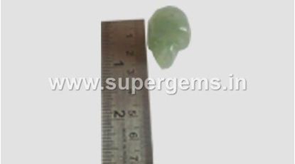 Picture of green aventurine skulls
