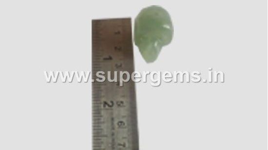 Picture of green aventurine skulls