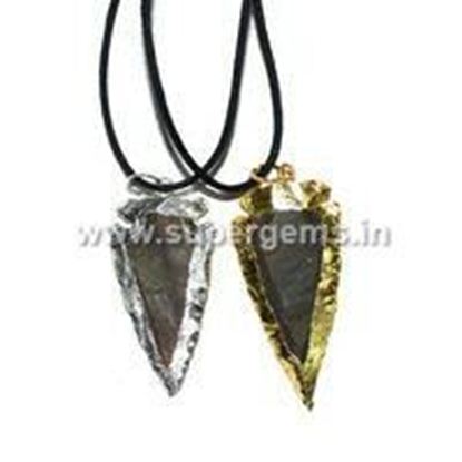Picture of gold and silver arrowhead pendant