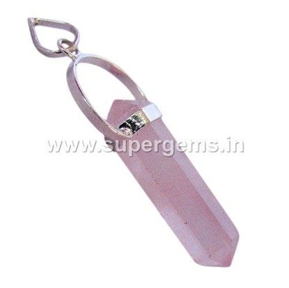 Picture of rose quartz bridge pendant