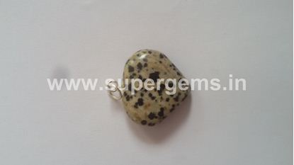 Picture of dalmation jesper heart pendant
