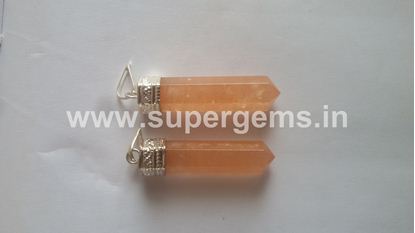 Picture of red orange pencil pendant