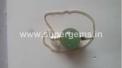 Picture of green aventurine ball pendulums
