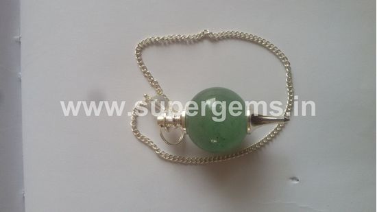 Picture of green aventurine ball pendulums