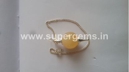 Picture of yellow aventurine ball pendulums