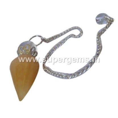 Picture of 2 piece yellow aventurine pendulums 