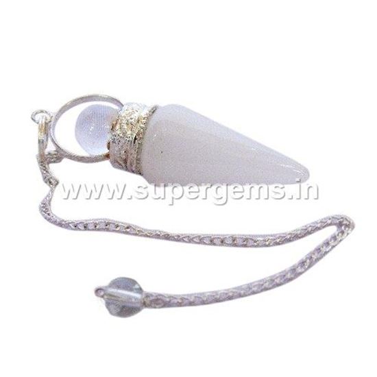Picture of white agate 2 piece pendulums