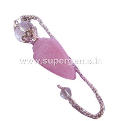 Picture of rose quartz 2 piece pendulums