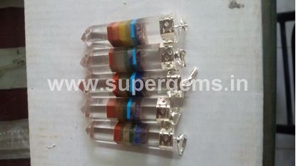 Picture of 7 chakra crystal pencil pendants