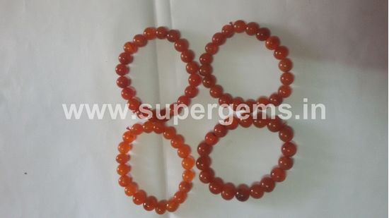 Picture of red carnelian bracelets