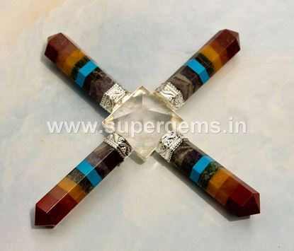 Picture of 7 chakra pencil quartz pyramid genrator 2