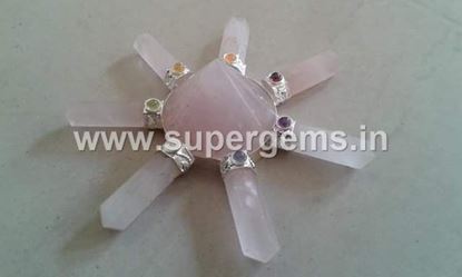 Picture of rose quartz  7 chakra genrator