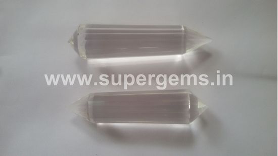 Picture of double point clear quartz pencil point
