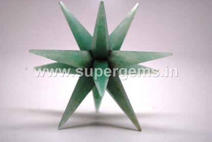 Picture of green aventurine 12 point bonded star