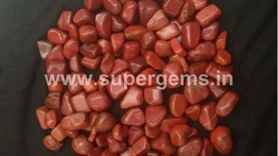 Picture of red jesper tumble stone