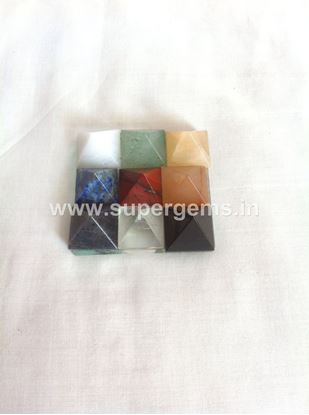 Picture of nine  pyramid plate