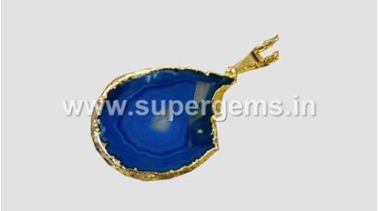 Picture of gold electro plated slice pendant