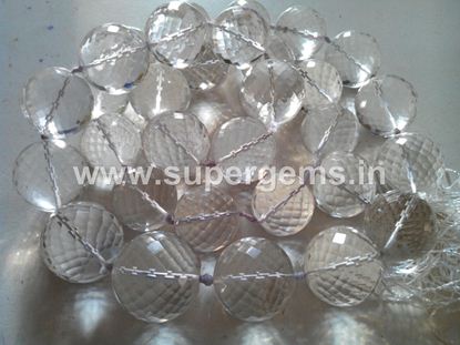 Picture of sphatik diomond cut kantha