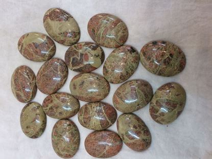 Picture of unakite cobhochons