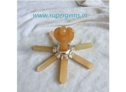 Picture of yellow aventurine 7 pencil angel energy genrator