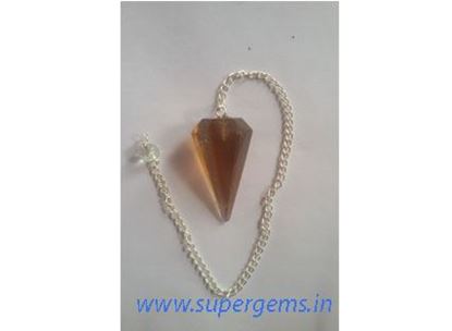 Picture of smokey quartz pendulums
