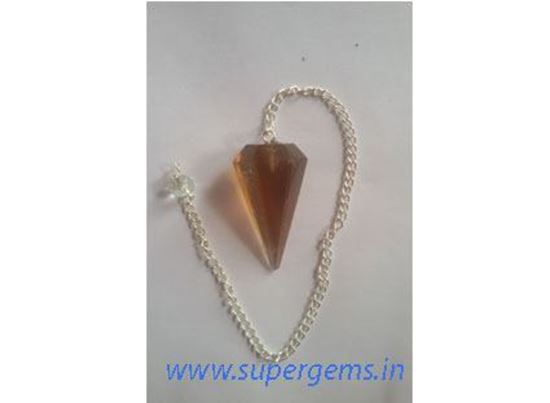 Picture of smokey quartz pendulums