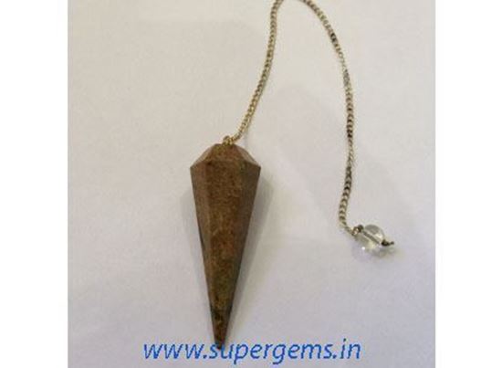 Picture of unakite pendulums
