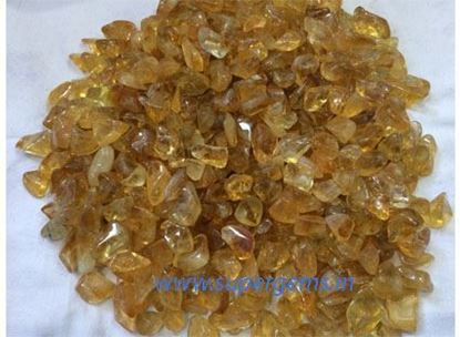 Picture of citrine tumble stone