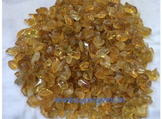Picture of citrine tumble stone