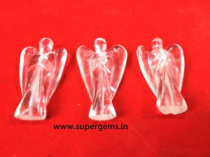 Picture of clear quartz angel