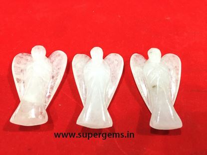 Picture of milky quartz angel