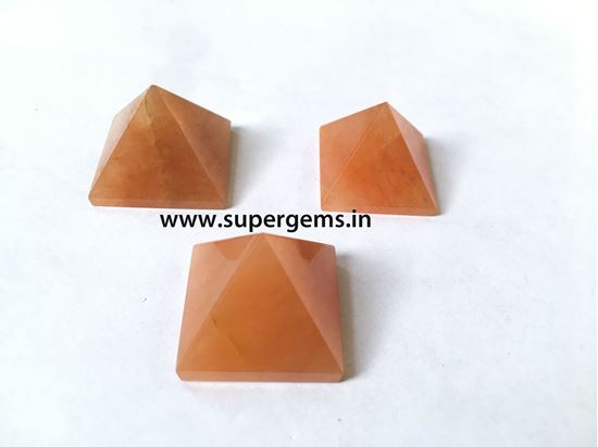 Picture of red aventurine pyramid