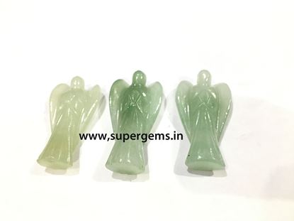 Picture of green aventurine angel