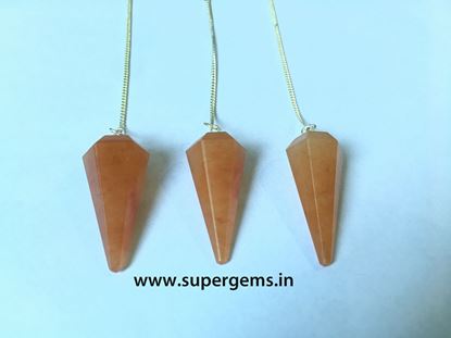 Picture of red aventurine pendulums
