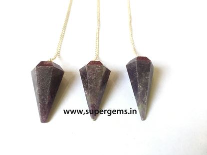 Picture of lapidolite pendulum