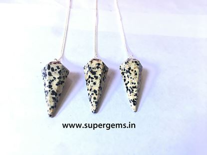 Picture of dalmation jasper pendulum