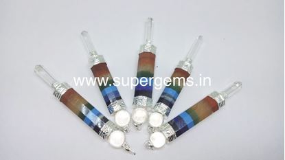 Picture of 7 chakra 3 piece pendulum