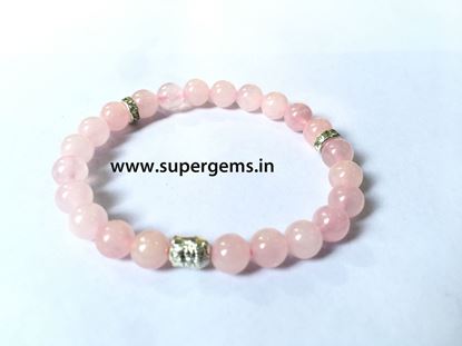 Picture of rose quartz buddha bracelet