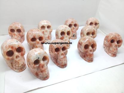 Picture of sunstone skull 2 inch