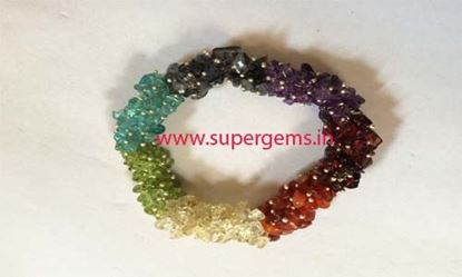 Picture of chakra chips art bracelet