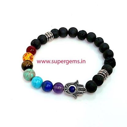 Picture of CHAKRA LAVA HAN CHARM BRACELET