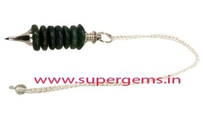 Picture of green aventurine 7 disc pendulum