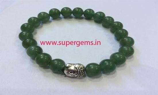 Picture of green aventurine buddha braclet