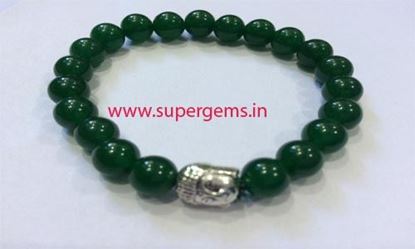 Picture of green jade buddha bracelet