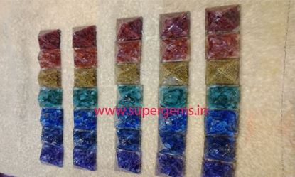 Picture of orgone baby pyramid chakra set