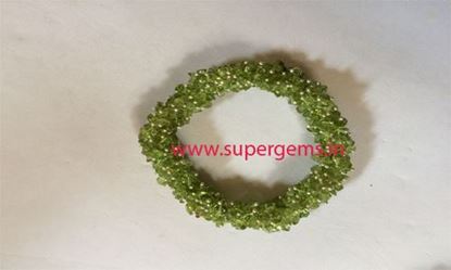 Picture of peridot chips art bracelet