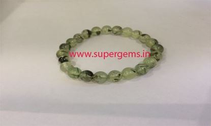 Picture of prehnite braclet
