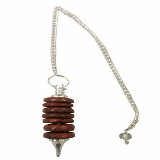 Picture of red aventurine 7 disc pendulum