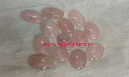 Picture of rose quartz cabs