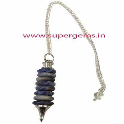 Picture of sodolite 7 disc pendulum